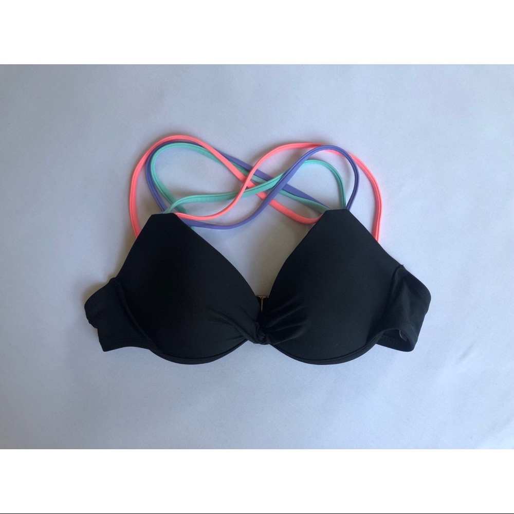 Cotton Candy Strappy Push up Bikini top